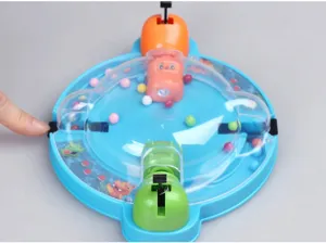 Mini jeu de table mange-billes interactif jouet de combat pour enfants fête famille.