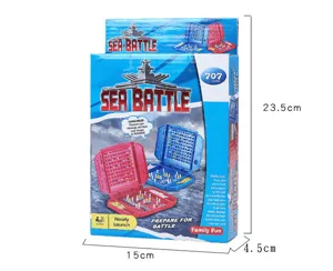Mini gioco da tavolo battaglia navale per bambini, giocattolo di strategia interattivo.