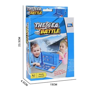 Mini jeu de bataille navale pliable pour enfants, détails de jeu de table stratégique.