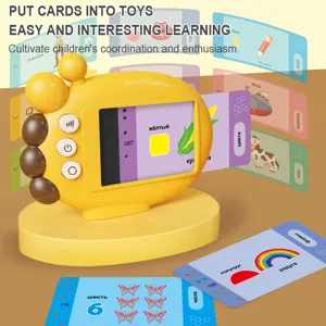 Kids Russian learning card reader toy, interactive speech early education giraffe machine.