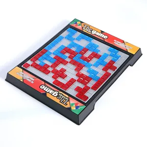 Two player strategy block board game puzzle toy for kids and family fun interactive battle.