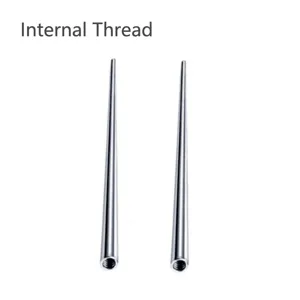 Stainless steel body piercing taper pin with internal thread guide insertion tool kit