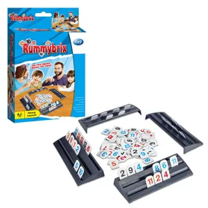 Mini Juego de Fichas Rummikub Mahjong Israelí Juego de Mesa Digital Educativo Set de Juguete de Escritorio Interactivo para Padres e Hijos