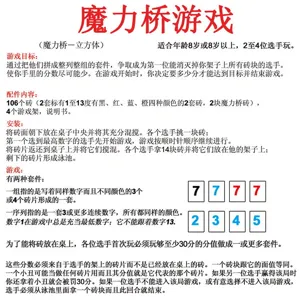 Página de manual de instrucciones del juego Rummikub con reglas y modo de juego.