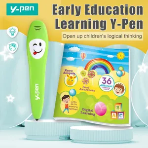 Bolígrafo parlante inteligente para niños inglés aprendizaje temprano máquina educativa.