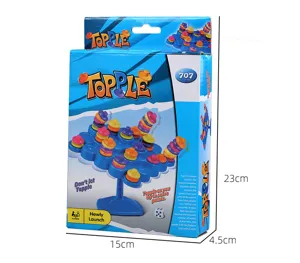 Mini jeu de société empilable arbre d'équilibre pour enfants, jouet de table interactif.