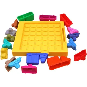 Kids parking traffic maze puzzle board game toy, colorful car sliding logic game