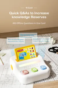 Machine d'apprentissage educative pour enfants avec fente pour carte et boutons ABC de jeu.