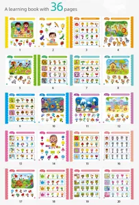 Paginas de libro de aprendizaje logico infantil exposicion juguete educativo temprano libro