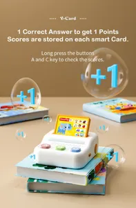 Vue détaillée de la machine d'apprentissage intelligente avec boutons interactifs et cartes.