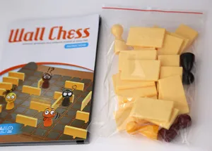 Juego de mesa para niños ajedrez de inteligencia educativo con piezas de madera y manual
