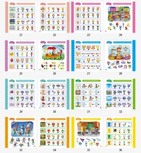 Niños Inglés lápiz de lectura libro de aprendizaje juguete educativo páginas interiores