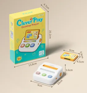 Lecteur de cartes d apprentissage de bureau pour enfants jouet educatif avec son et cartes