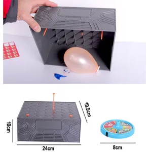 Lustiges Streich-Luftballon-Desktopspiel, interaktives Party-Spielzeug mit Box und Spinner.
