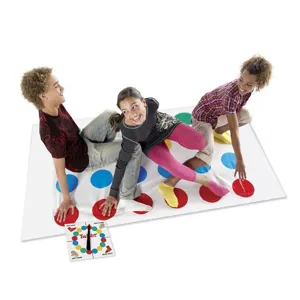 Classic Twister game set for kids party fun, interactive floor mat with colorful spots.