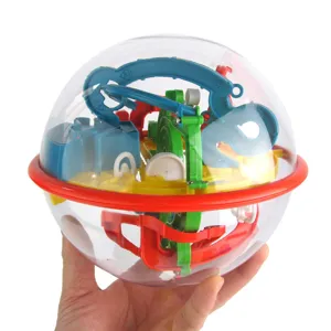 Boule labyrinthe 3D puzzle jeu de reflexion transparent spherique pour enfants et adultes
