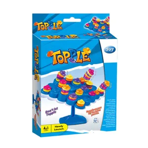 Mini Topple jeu de plateau arbre d'equilibre interactif empilable jouet de bureau enfants