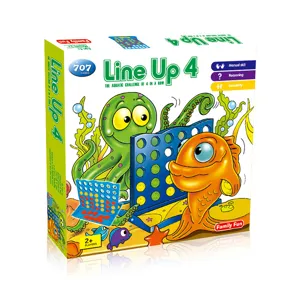 Gioco da tavolo Forza 4 per bambini giocattolo interattivo da scrivania strategia toy