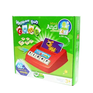Jouet d'apprentissage de l'anglais pour enfants jeu de bureau assortiment de cartes cadeau