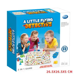 Juego de mesa detective busqueda de imagenes 2 en 1 juguete educativo para 2 a 4 jugadores.