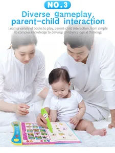 Parent-child interactive electronic reading pen and learning book set detail presentation scene