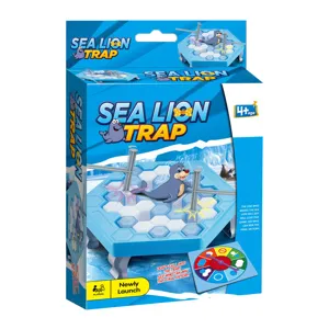 Sea lion trap ice breaking board game toy for kids family fun interactive battle 2 players