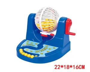 Kinderen plastic bingo loterij machine speelgoed set desktop interactieve loterij 22x18x16cm