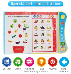 Childrens electronic English learning book early education interactive toy with audio pen.
