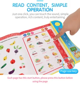 Children electronic reading book early education learning machine smart toy for kids learning
