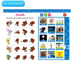Interactive English Talking Book Detail View Children Early Educational Learning Toy Page