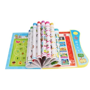 Interactive children electronic sound book early education English learning machine.