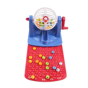 Set Gioco Bingo per Bambini con Gabbia Girevole e Palline Numerate Giocattolo