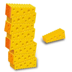 Set di giocattoli con blocchi di bilanciamento in pila di formaggio per bambini