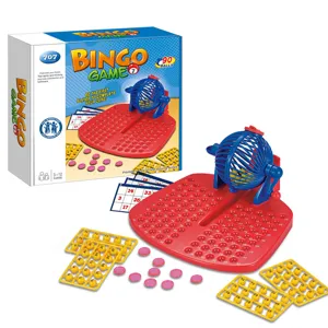 Enfants Bingo Loterie Jeu Machine Ensemble Interactif Famille Bureau Plateau Jouet Avec Boules Numérotées Et Cartes
