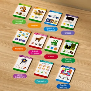 Kids early education logic thinking learning cards set, interactive intelligent puzzle toy