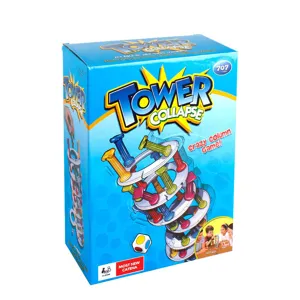 Juego de apilar equilibrio de colapso de torre juguete de escritorio interactivo.