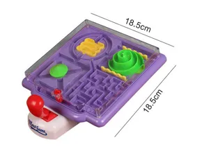 Gioco labirinto flipper manuale 4 en 1 giocattolo educativo da tavolo bambini 18.5cm.