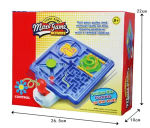 Gioco da tavolo labirinto 4 in 1 giocattolo intellettuale con manovella per bambini.