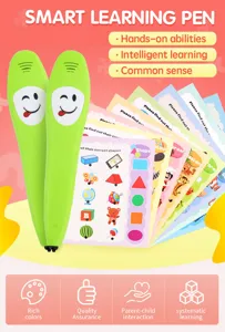 Stylo d'apprentissage intelligent pour enfants et cartes éducatives pour l'anglais.