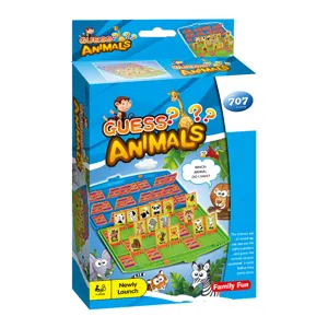 Jeu de plateau devinette animaux enfants jeu de reflexion educatif jouet familial fun