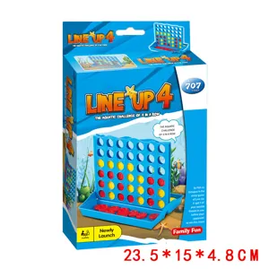 Mini 4 en raya juego de mesa rompecabezas interactivo para niños juguete divertido