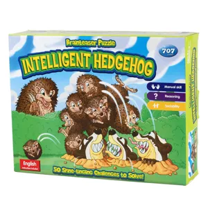 Παιχνίδι στρατηγικής Intelligent Hedgehog γρίφων για παιδιά 5+ ετών, 2 παίκτες, 50 προκλήσεις.