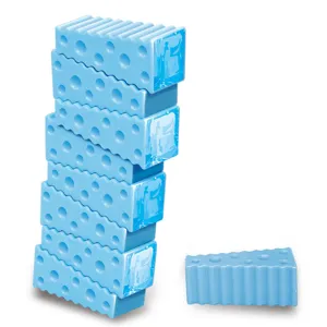 Mini blaue Stapel-Balance-Eisblock-Spielzeug, interaktives Desktop-Spiel für Kinder.