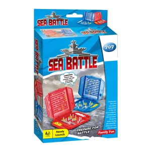 Gioco da tavolo battaglia navale in miniatura, giocattolo strategico in plastica per bambini.