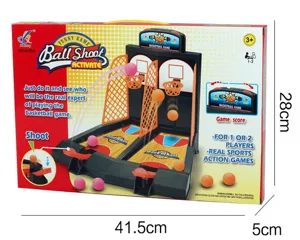 Ensemble de jeu de tir de basketball double de bureau pour enfants et famille.