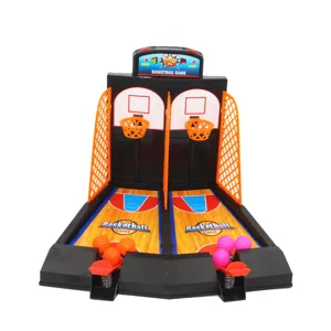 Jeu de basket-ball de bureau double pour enfants, jouet de tir interactif sur table.