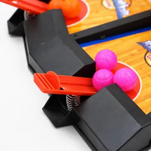 Jeu de tir de basketball double de bureau jouet interactif pour enfants doigt éjection