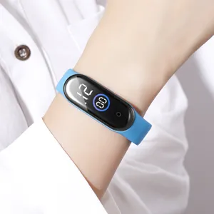 Μπλε LED ηλεκτρονικό αθλητικό ρολόι βραχιόλι touch αδιάβροχο άνδρες γυναίκες φοιτητές.