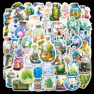 Bottle World Graffiti Stickers Waterproof Cartoon Decals For Laptop Skateboard Luggage Water Bottle Aesthetic Decor