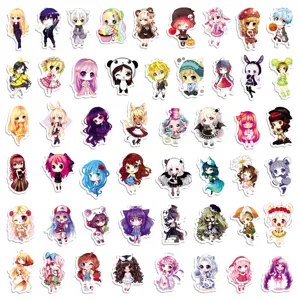 Cute Korean style anime chibi character waterproof graffiti stickers for laptop decoration